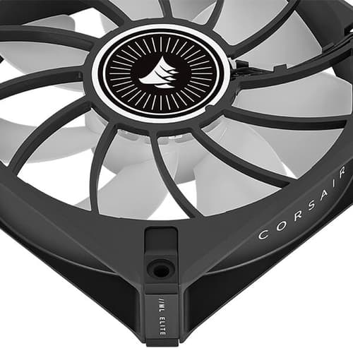 Corsair iCUE ML120 RGB Elite Premium 120mm PWM Magnetic Levitation Triple Fan Kit (Black)